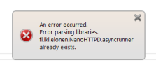Refresh libraries error.png