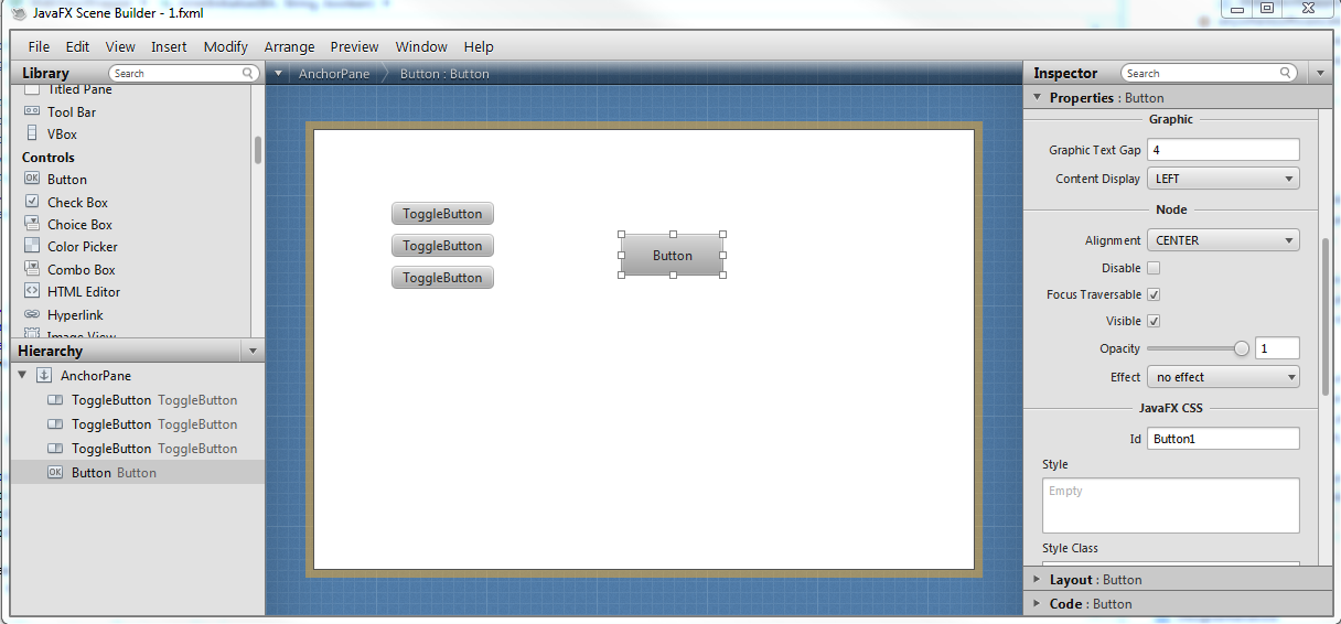 Javafx Button Set On Action