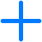 Blue plus sign icon. Blue plus sign icon.